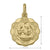 10, 14 Karat Yellow Gold Hollow Baptism Medalion