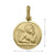 10, 14 Karat Yellow Gold Solid Angel Medallion