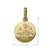 10, 14 Karat Yellow Gold Small Solid Confirmation Medalion