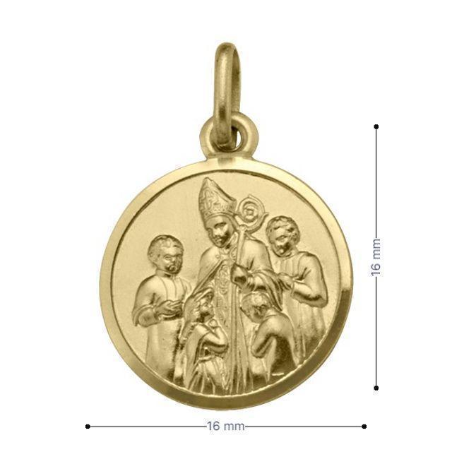 10, 14 Karat Yellow Gold Medium Solid Confirmation Medalion