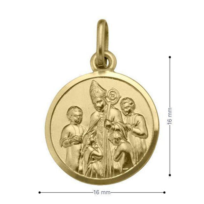 10, 14 Karat Yellow Gold Medium Solid Confirmation Medalion