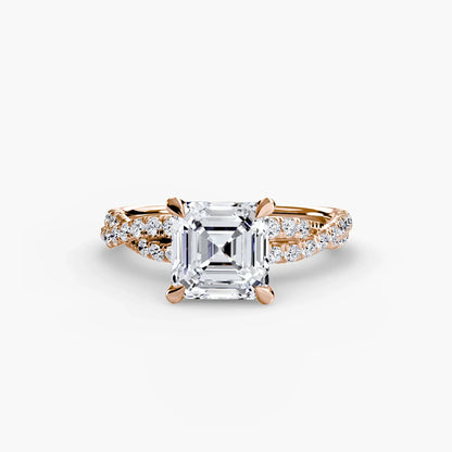 The Twisted Pavé Solitaire
