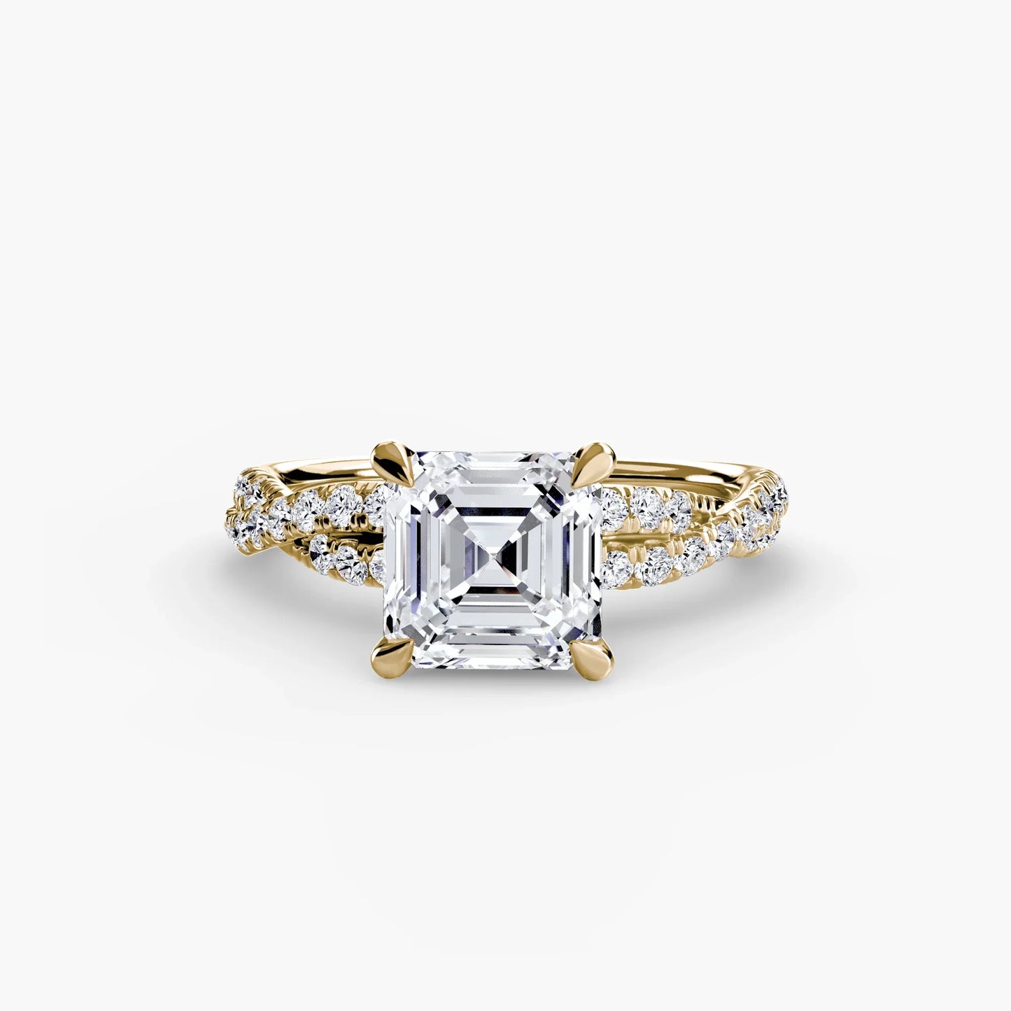 The Twisted Pavé Solitaire