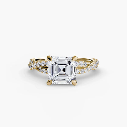 The Twisted Pavé Solitaire