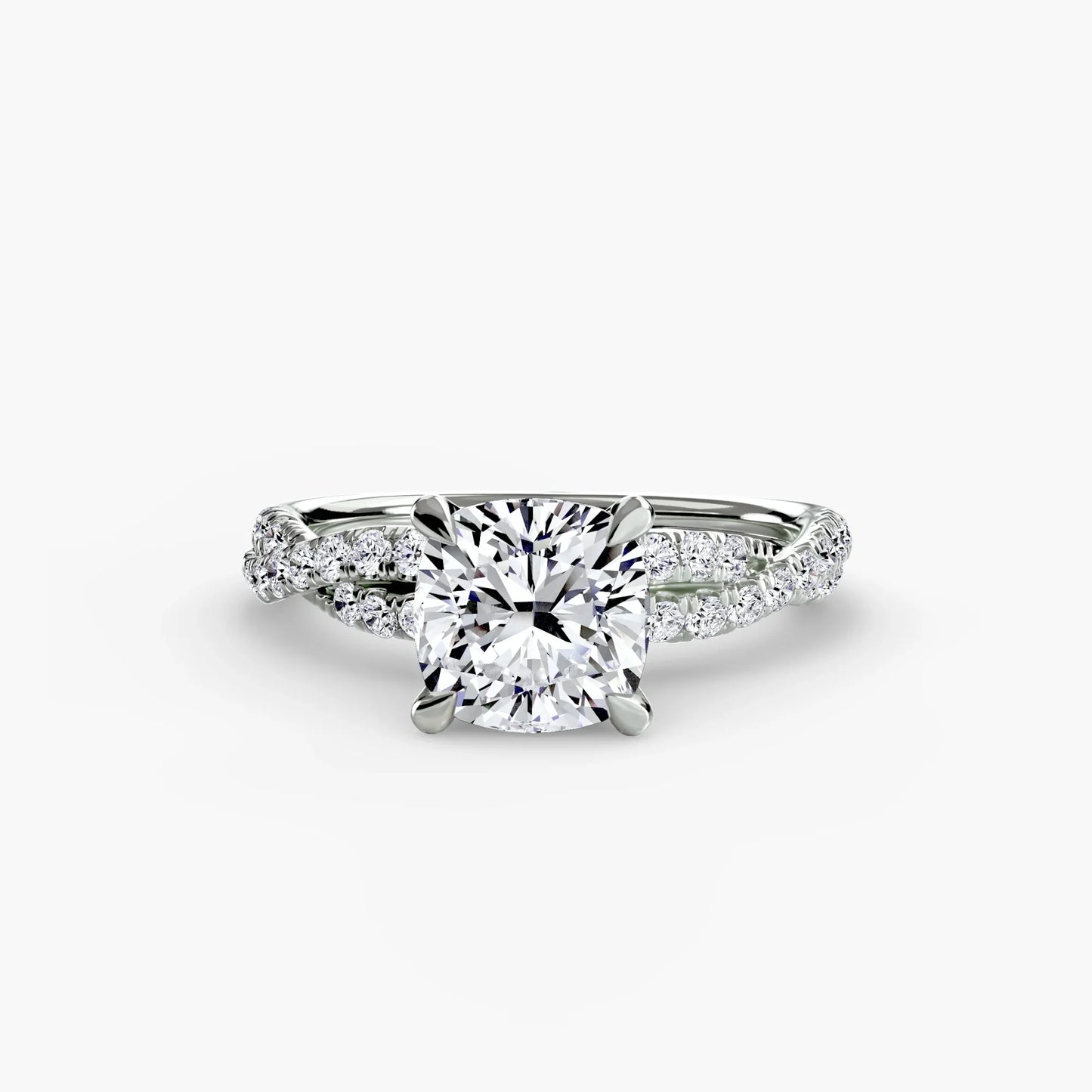 The Twisted Pavé Solitaire