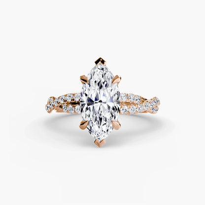 The Twisted Pavé Solitaire