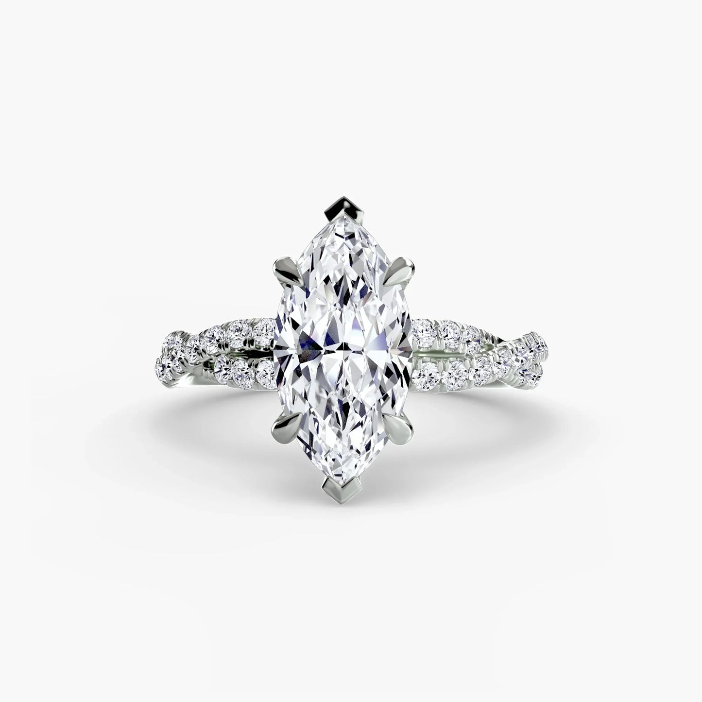 The Twisted Pavé Solitaire