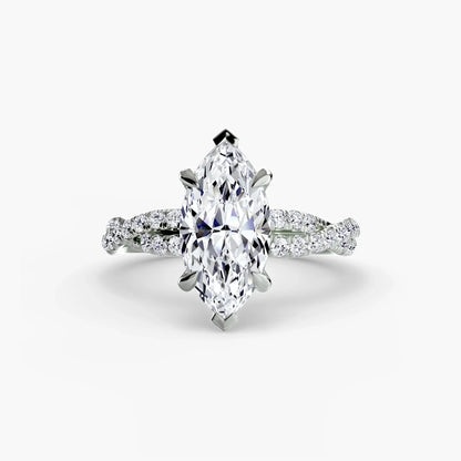 The Twisted Pavé Solitaire