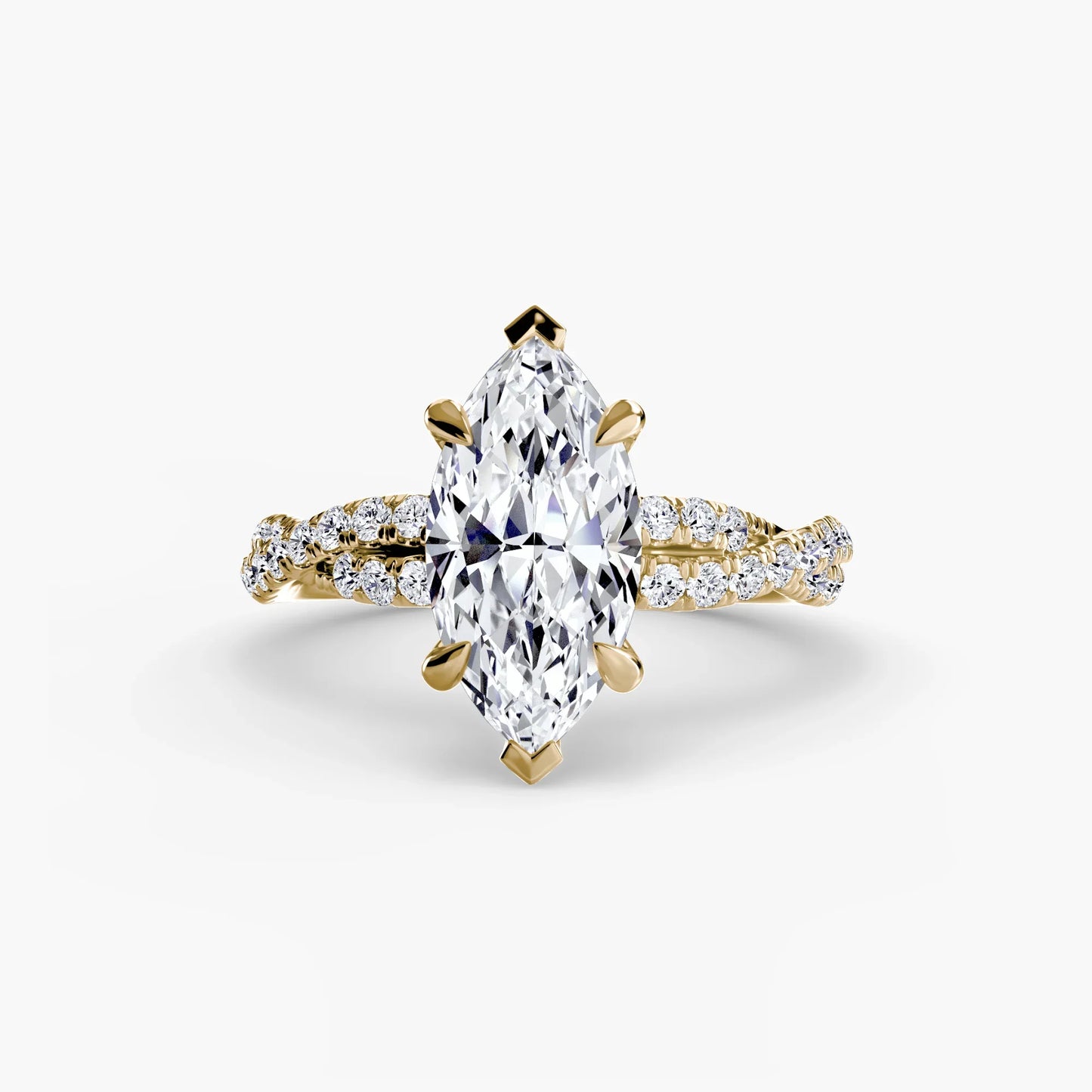 The Twisted Pavé Solitaire