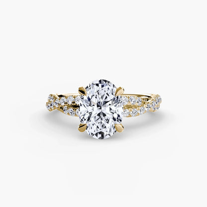 The Twisted Pavé Solitaire