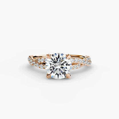 The Twisted Pavé Solitaire