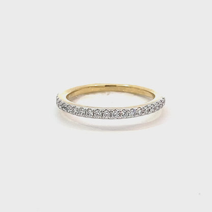 10K Yellow Gold 0.25TDW Lab Grown Diamond Band