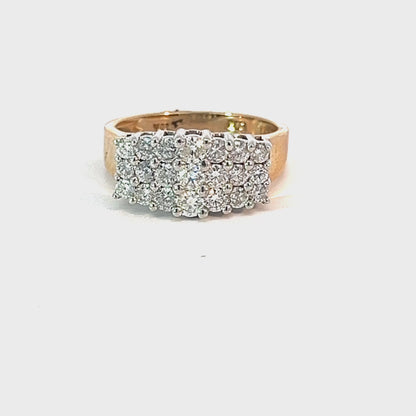 1.00 TDW 10K Yellow Gold Special Diamond Ring