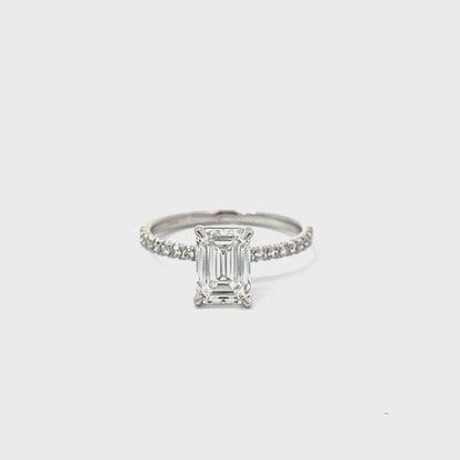 14K White Gold 1.96TDW Lab Grown Diamond Engagement Ring