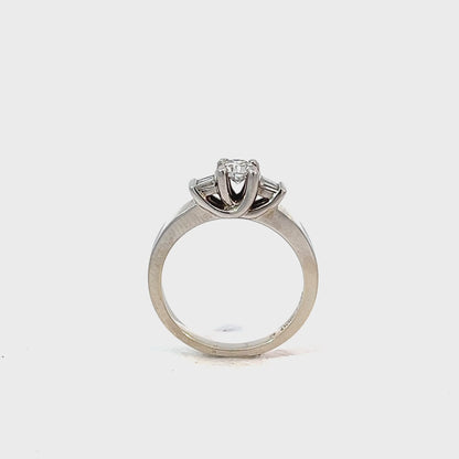 14K White Gold 0.46TDW Diamond Ring