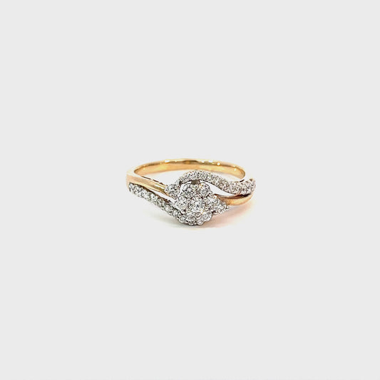 10K Yellow Gold 0.51 TDW Diamond Engagement Ring