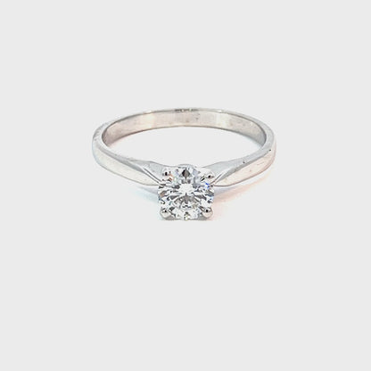 14K White Gold 0.53CT Lab Diamond Engagement Ring