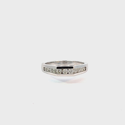 0.32CT Diamond 14K White Gold Destiny Band