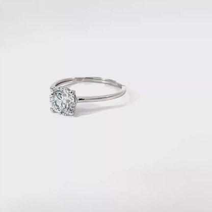 1.50CT Lab Diamond Solitaire Ring in 14K White Gold