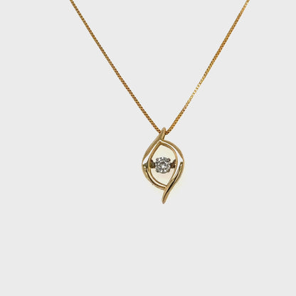 10K Yellow Gold 0.02TDW Diamond Pendant