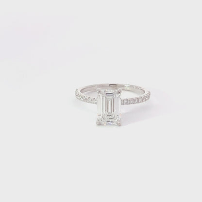 14K White Gold 2.23TDW Lab Grown Diamond Engagement Ring