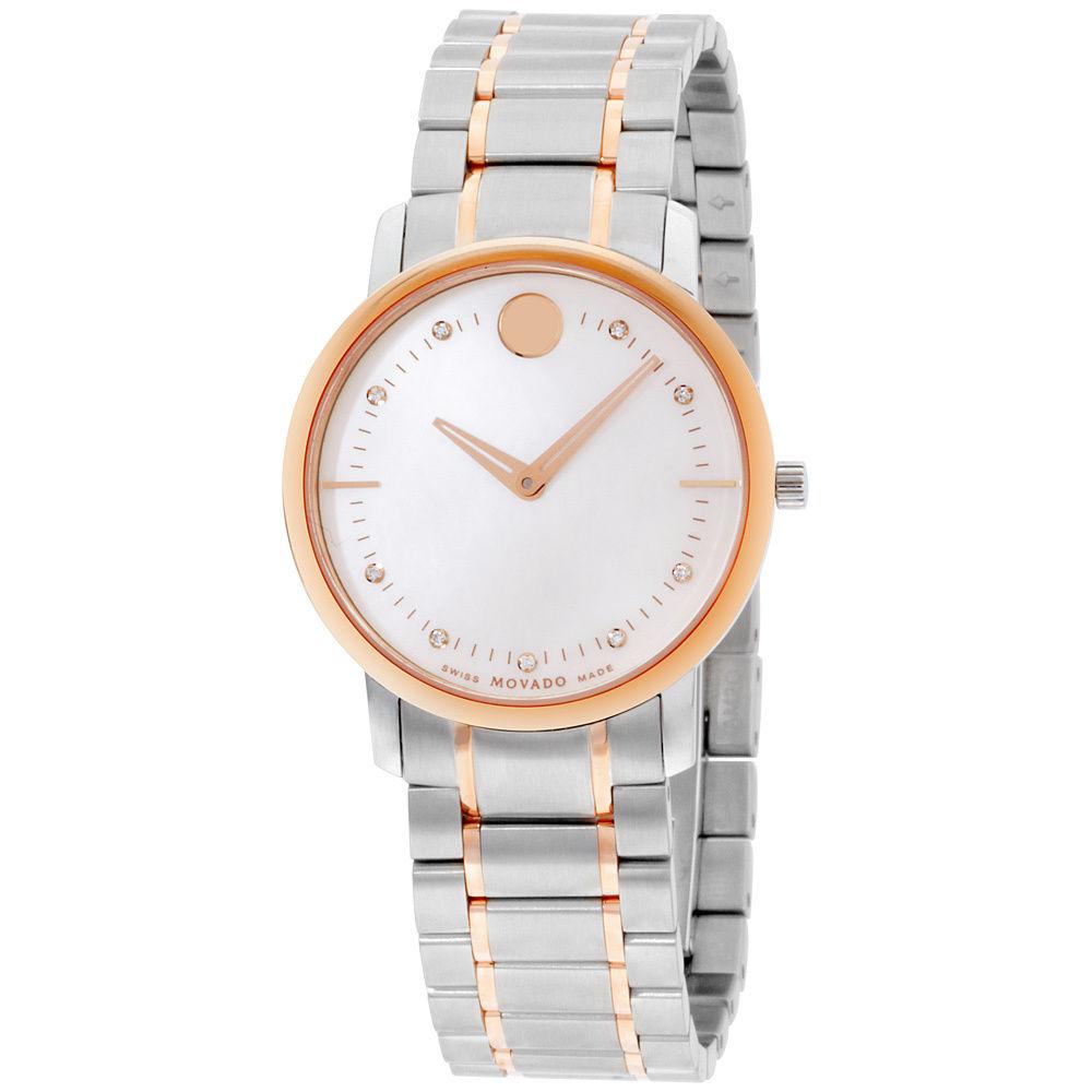 Movado TC Two Tone Diamond Women s Watch 0606692 Obsessions Jewellery