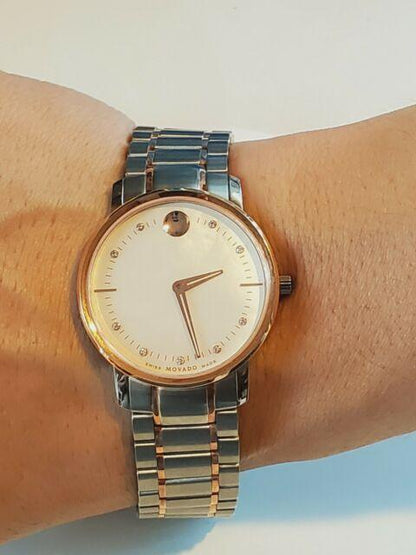 Movado TC Quartz Diamonds Womens Watch 0606692
