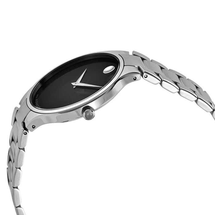 Movado Serio Quartz Black Dial Men s Watch 0607283 Obsessions Jewellery