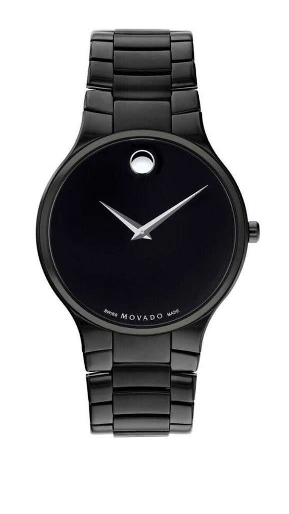 All black movado online mens watch