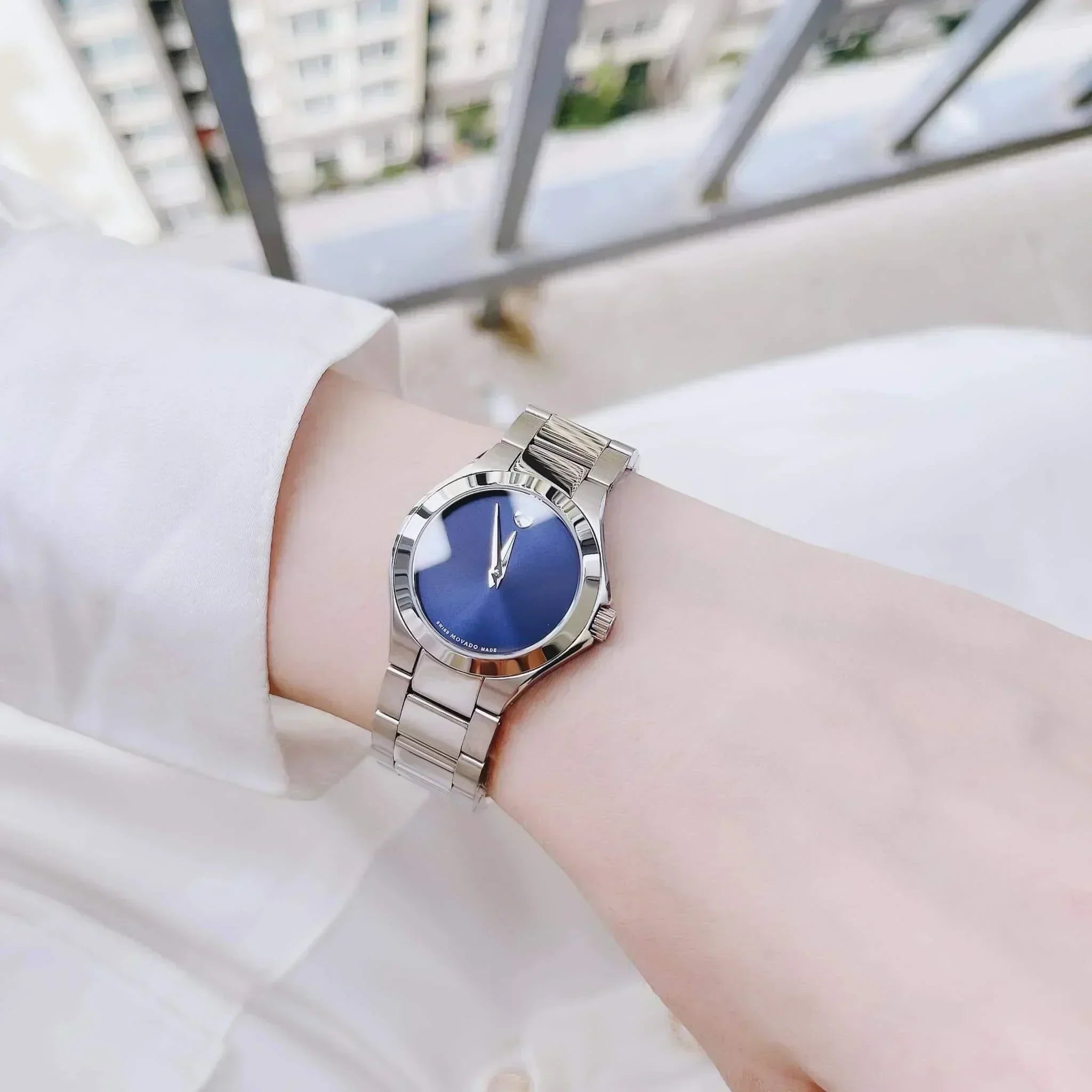 Movado Defio Movado With Blue Face Movado Defio Quartz Women's