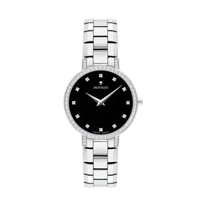 Black face movado watch women's discount