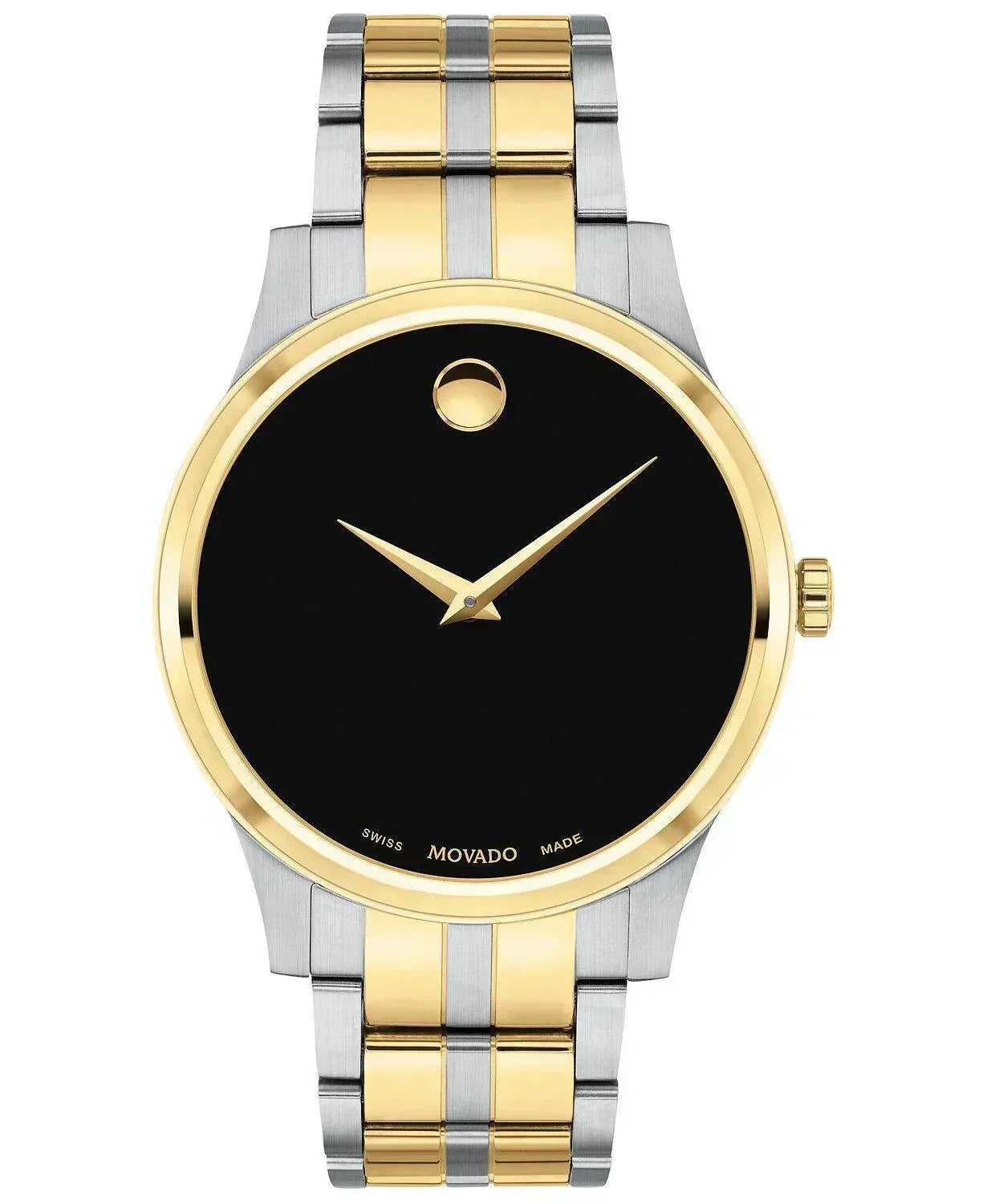 Movado Swiss Gold PVD & Stainless Steel Bracelet Men's Watch 0607536