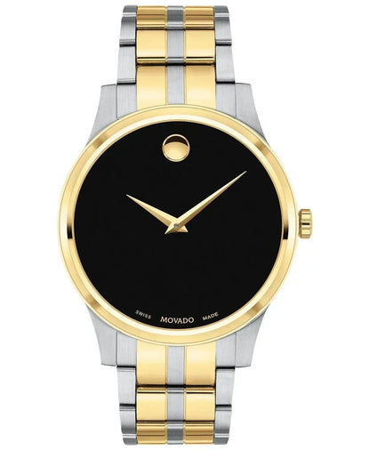 Movado Swiss Gold PVD & Stainless Steel Bracelet Men's Watch 0607536