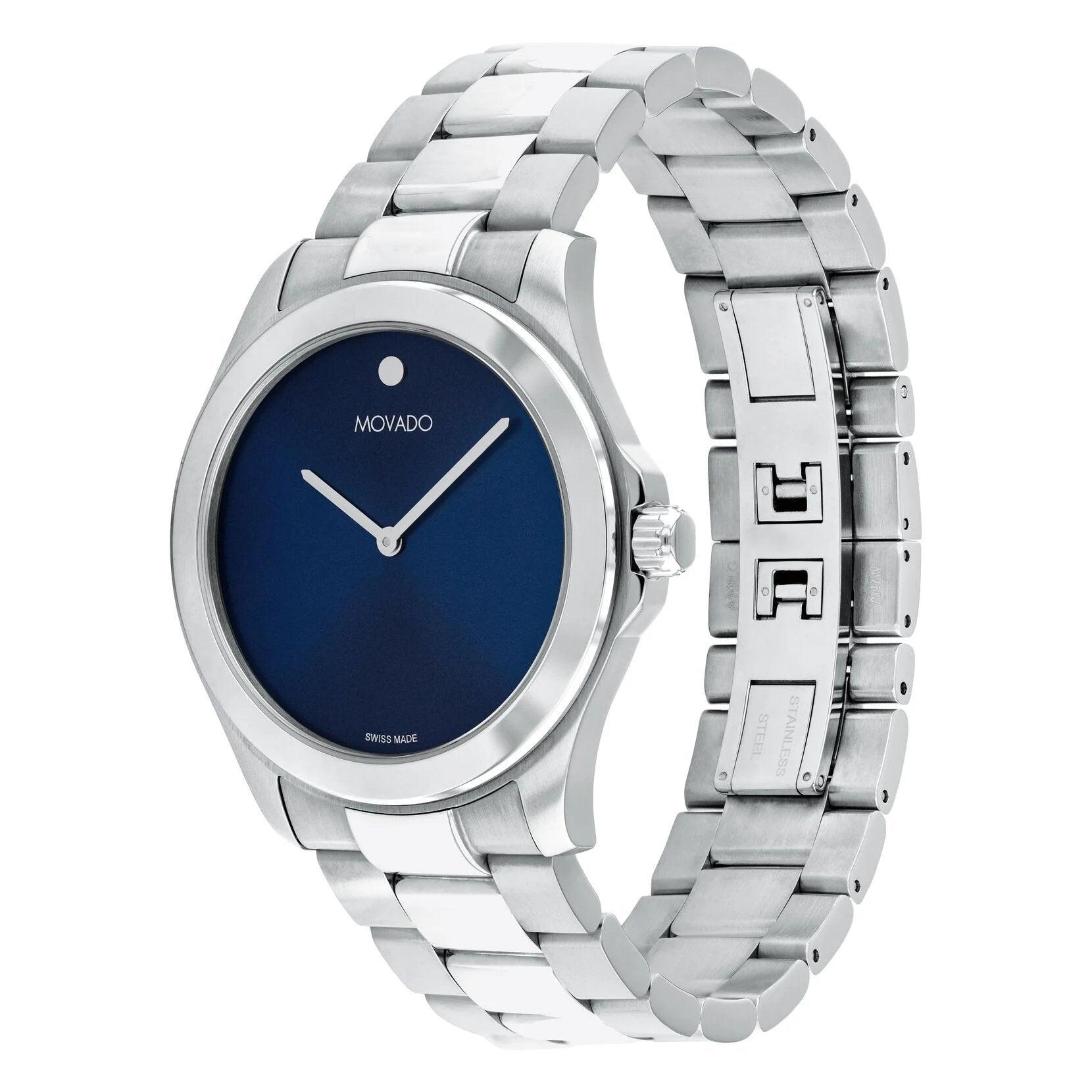 Movado blue face online mens watch