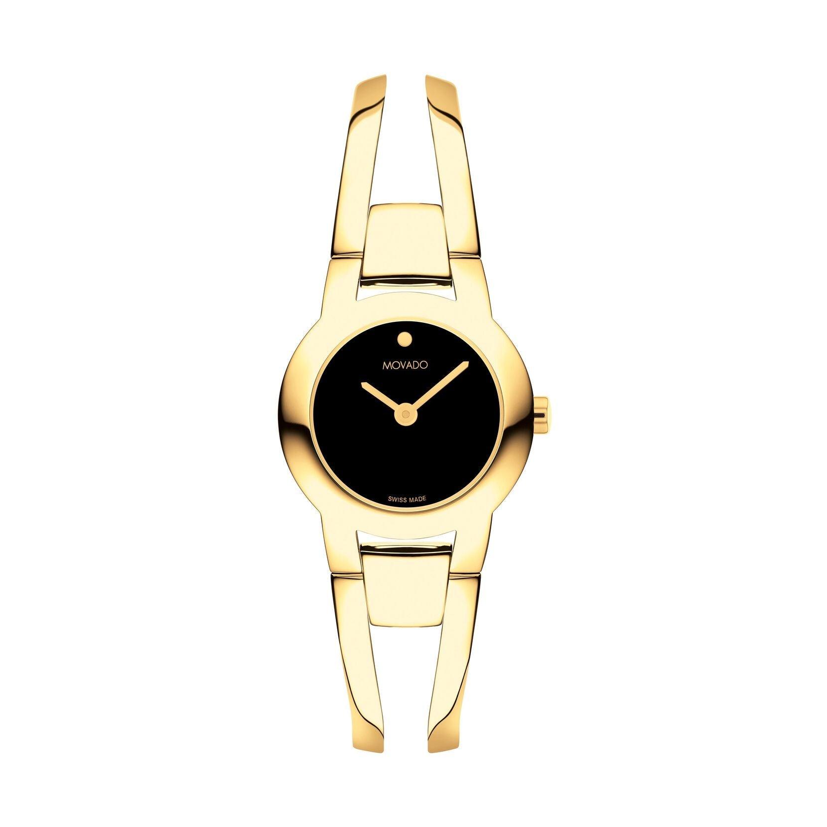 Gold movado with online diamonds