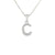 Cubic Zirconia and Sterling Silver Initial C Pendant