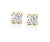 Canadian Diamond 0.50ct Solitaire Earrings in Four Claw Setting Set in 14K Yellow Gold