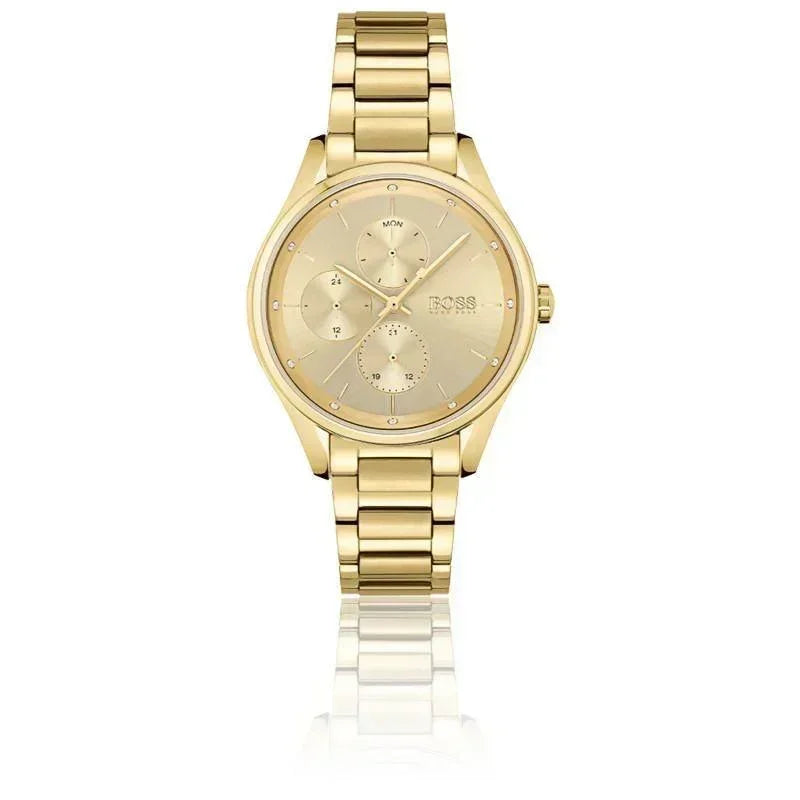 Hugo Boss Plated Stainless Steel Chain For Him Gold IP Men's Necklace