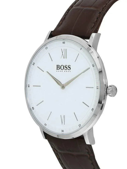 Hugo Boss Essential Brown Leather Quartz Men's Watch 1513646