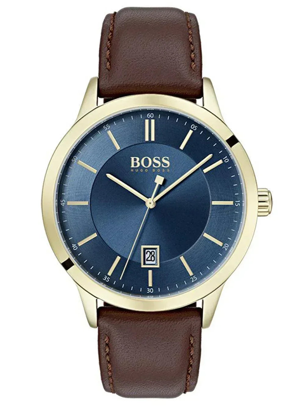 Hugo Boss Jewellery Brown Leather Men's bracelet 1580497M