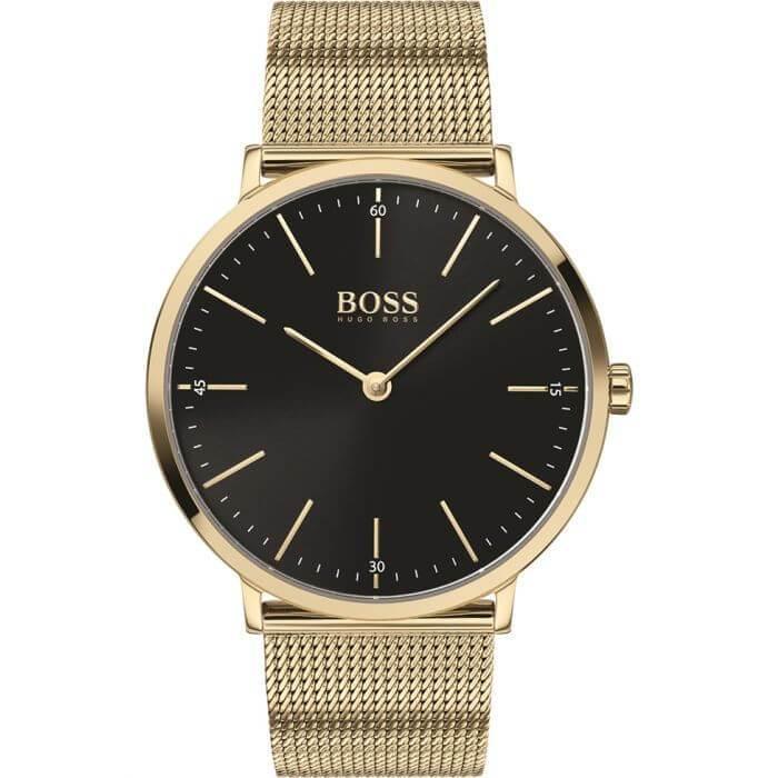 Hugo Boss Plated Stainless Steel Chain For Him Gold IP Men's Necklace