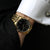 Hugo Boss 1513739 Master Black Dial Gold Bracelet Quartz Men's Watch 