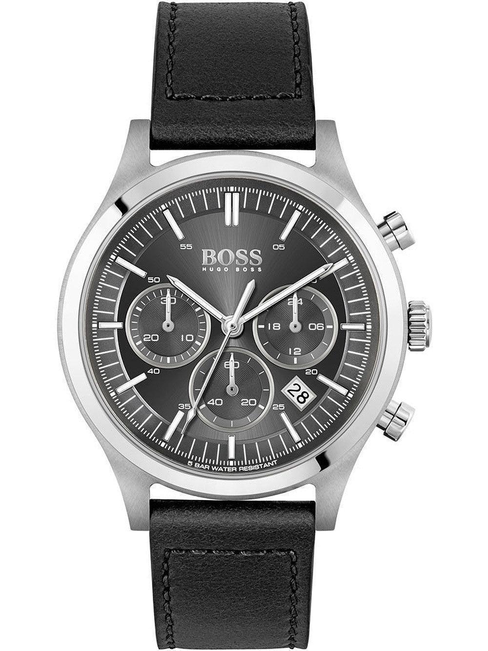 Hugo Boss Jewellery Brown Leather Men's bracelet 1580497M