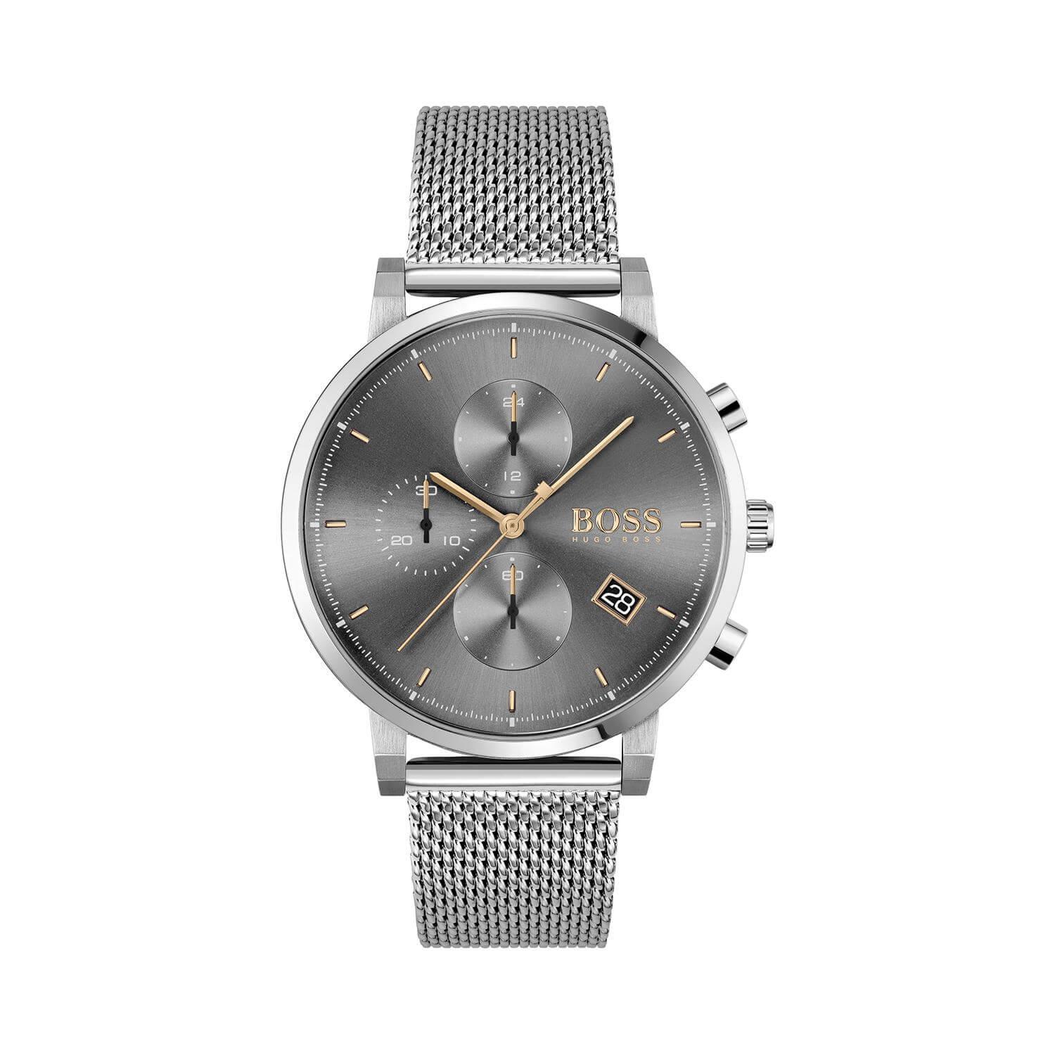 Hugo boss watches grey best sale