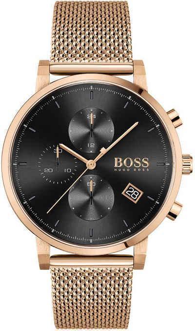 Hugo Boss Plated Stainless Steel Chain For Him Gold IP Men's Necklace