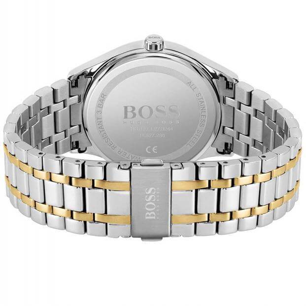 Hugo Boss 1513835 Commissioner Two-Tone Stainless Steel Quartz Men\'s W -  Obsessions Jewellery