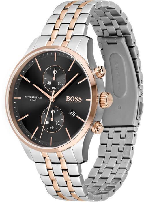 Hugo Boss 1513840 Associate Two-Tone Stainless Steel Quartz Men's Chrono Watch