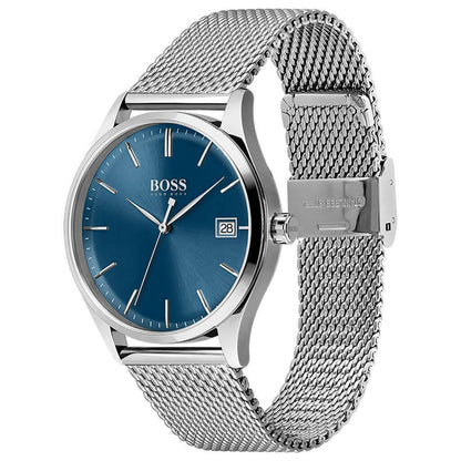 Hugo Boss 1513876 Commissioner Blue Quartz Men's Watch