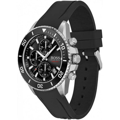 Hugo Boss 1513912 Admiral Chronograph Date Silicone Strap Quartz Men's Watch