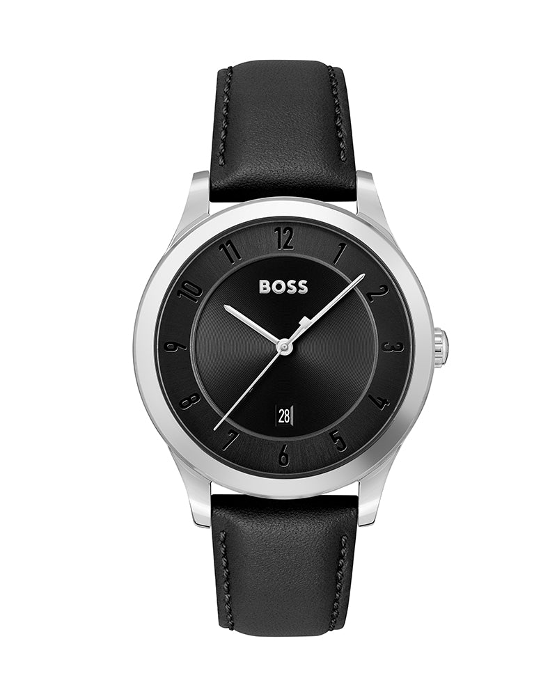 Hugo Boss Jewellery Brown Leather Men's bracelet 1580497M